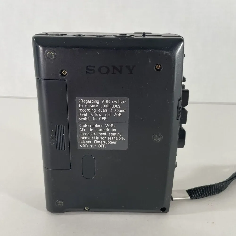 Sony TCM-S67V Cassette-Corder Handheld Voice Recorder VOR Feature – FOR PARTS